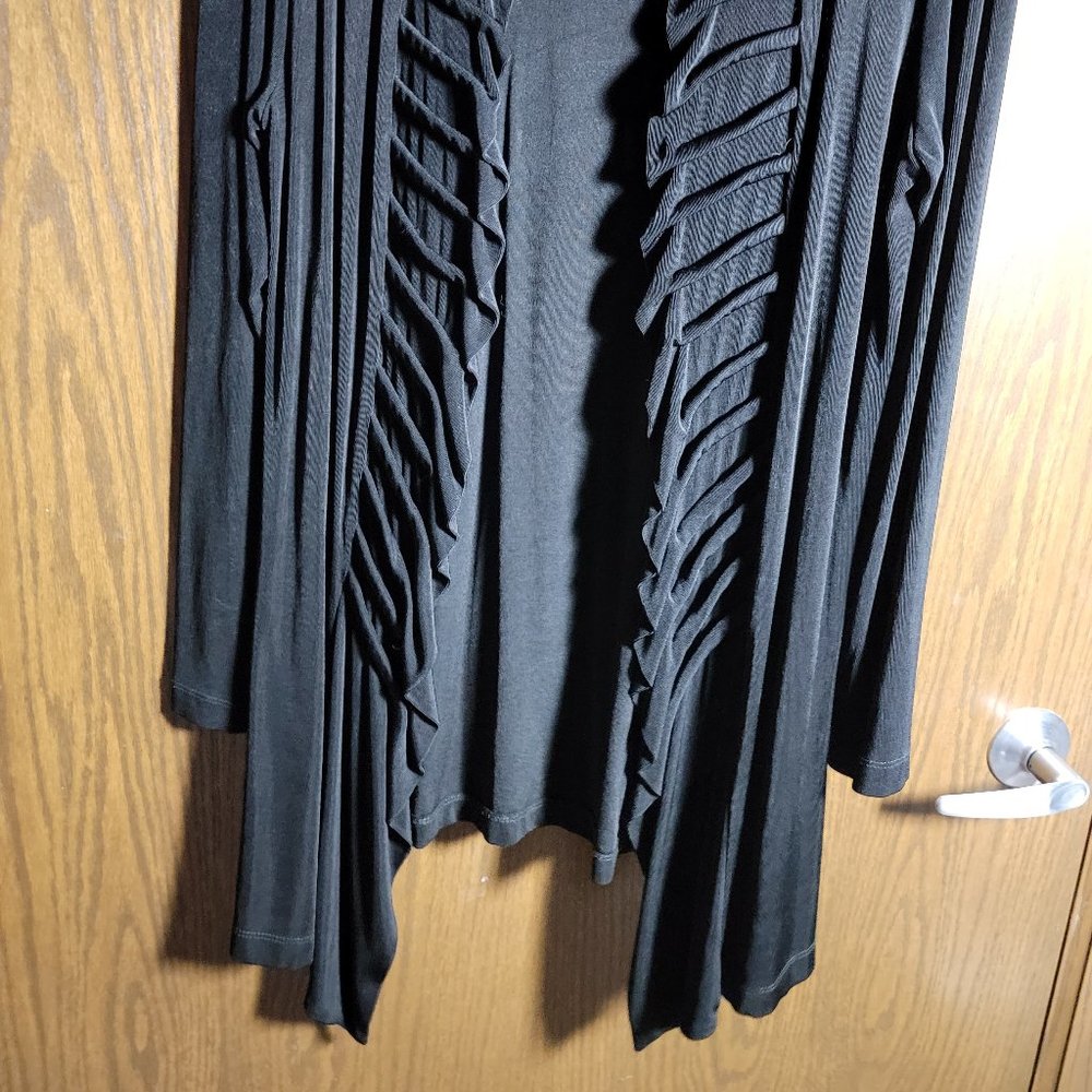 Chico's Black Draped Cardigan